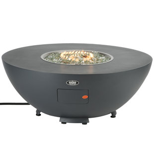 NATIONAL OUTDOOR LIVING 16" H x 40" W Aluminum Propane Outdoor Fire Pit Table