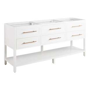 SIGNATURE HARDWARE 72" Robertson Double Bathroom Vanity - Cabinet Only