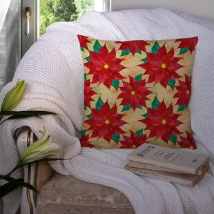 CAROLINE'S TREASURES Floral Indoor/Outdoor Throw Pillow