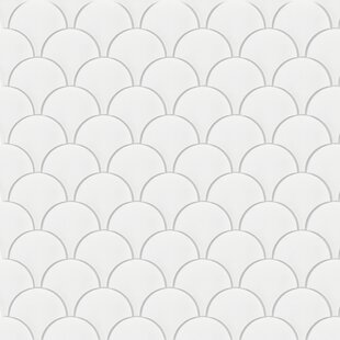 VILLA LAGOON TILE Solid Fishscale 8" x 8" Cement Wall & Floor Tile