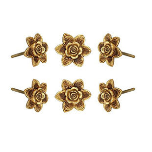 PERILLA HOME 1.75" Flower Novelty Knob Multipack (Set of 6)