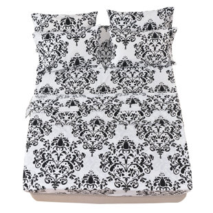 AMERICANHOMECOLLECTION Microfiber Damask Sheet Set
