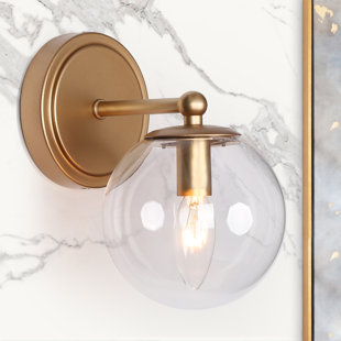 NEWWORLDDECOR Ledger Steel Wall Sconce