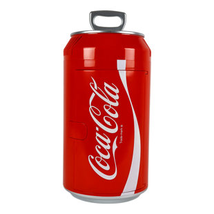 KOOLATRON EUROPE Coca Cola Mini Fridge 5.4L Portable Cooler Warmer 8 Can Beverage Drinks Cool Box