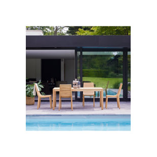 TIKAMOON 4 - Person Rectangular Teak Outdoor Dining Set