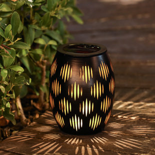 LUXEN HOME 5.91'' Solar Powered Outdoor Lantern