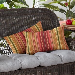 GREENDALE HOME FASHIONS Indoor/Outdoor Reversible Throw Pillow (Set of 2)