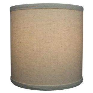 FENCHEL SHADES 8" H X 8" W Drum Lamp Shade - (Spider Attachment) In Linen