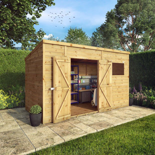 MERCIA GARDEN PRODUCTS Mercia 12 x 6ft Premium Shiplap Pent Shed