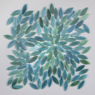 MEDICI & CO. Jazz 12" x 12" Glass Random Mosaic Wall Tile