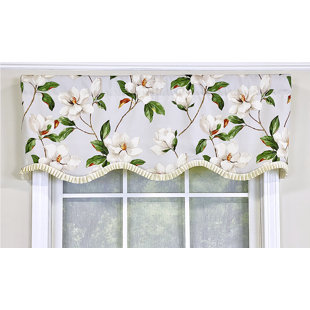 RLF HOME Cotton Blend Scalloped 50'' W Window Valance