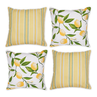 DESIGN IMPORTS Appliqued Pillow Cover (Set of 4)