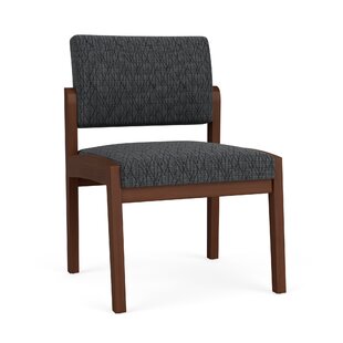 LESRO Lenox Wood Waiting Reception Armless Guest Chair Wood Frame