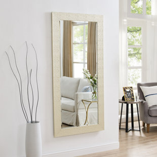 MERCER41 Jannatpreet Large Floor Mirror, Mosaic Full length Mirror, 66"L x 32"W Large Mirror, Standing Mirror/Wall Mirror