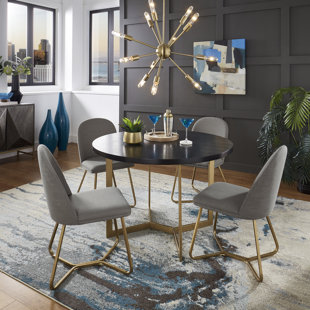 ETTA AVENUE™ Ainhoa 5 - Piece Trestle Dining Set