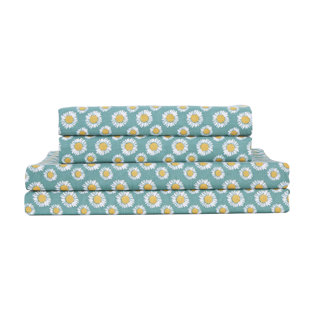 SAY YES BEDDING Mia 100% Cotton Twill Floral Sheet Set (Set of 3)