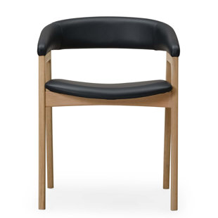 ALLMODERN Mads Leather Low Back Arm Chair
