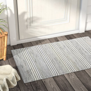 DAKOTA FIELDS Drumsough Striped Outdoor Doormat