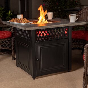 DualHeat by Endless Summer, The Dakota, 38" Square LP Gas Outdoor Fire Pit/Patio Heater