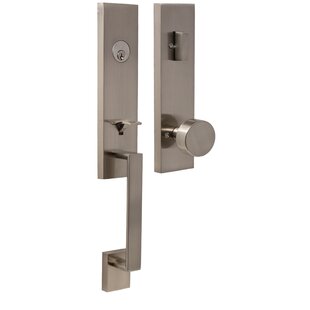 WESLOCK Transitional Handleset with Transitional Door Mesa Knob