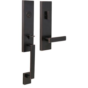 WESLOCK Transitional Handleset with Transitional Door Mesa Knob