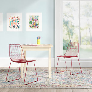 MISTANA™ BABY & KIDS Aahil Kids 12'' Desk Or Activity Chair Chair and Ottoman (Set of 2)