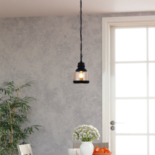LAZZUR Sarthe 1 - Light 6 in. Matte Black Pendant