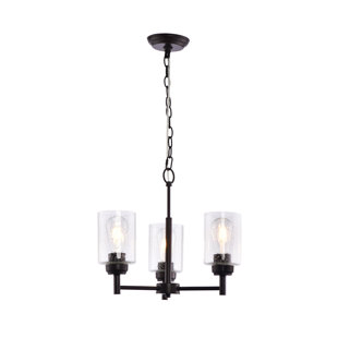 LAZZUR Rance 3 Light 18 In. Matte Oil Rubbed Bronze Chandelier