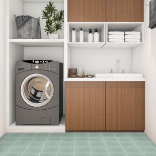 VILLA LAGOON TILE Solid 8" x 8" Cement Wall & Floor Tile