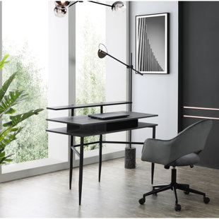 LOFT LYFE Office Desk with 1 Drawer and Top Storage Shelves