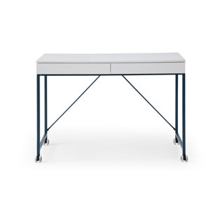LOFT LYFE Desk with Top Storage and Leg Casters
