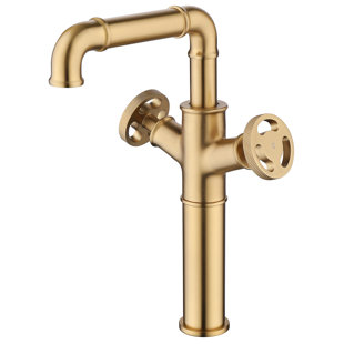 RBROHANT 11.77" Vessel Sink Faucet Modern Tall Bathroom Faucets, Solid Brass Bathroom Sink Faucet