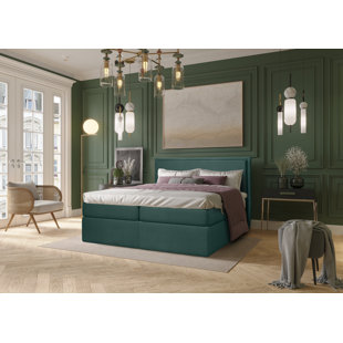 BRAYDEN STUDIO Boxspringbett Arlinda mit Topper und Bettkasten