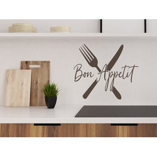 STORY OF HOME DECALS Bon Appetit Knife and Fork Wall Decal