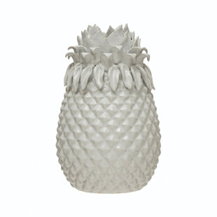 BAYOU BREEZE Decorative Hand-made Pineapple Shaped Stoneware Vase