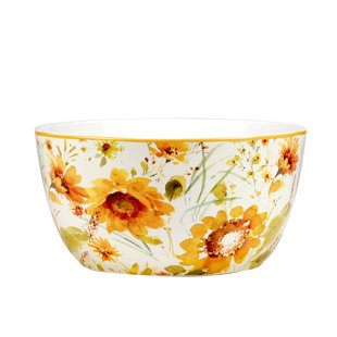 Certified International Sunflowers Forever Deep Bowl