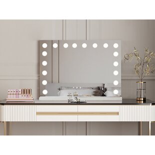 INSPIRED HOME CO. Inspired Home Isha Vanity Makeup Elegant Design Mirror for Bedroom