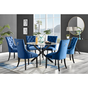 CANORA GREY 6 - Person Glass Dining Set