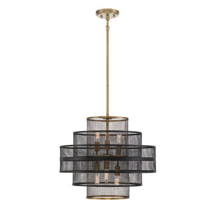 EVERLY QUINN Granten 6 - Light Dimmable Geometric Chandelier
