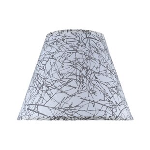 ASPEN CREATIVE CORPORATION 11'' H Printed Linen Fabric Empire Lamp Shade