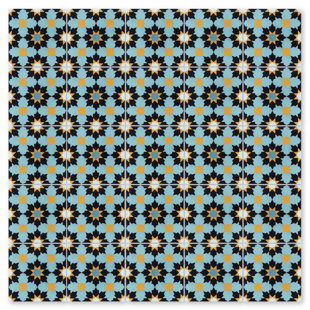 VILLA LAGOON TILE Casablanca 8" x 8" Cement Patterned Wall & Floor Tile