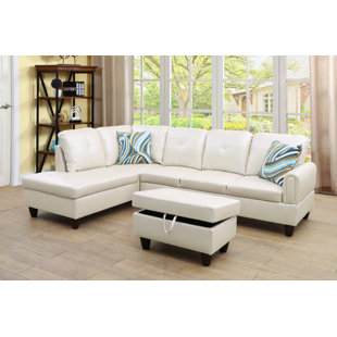 STAR HOME LIVING CORP Faux Leather Sectional