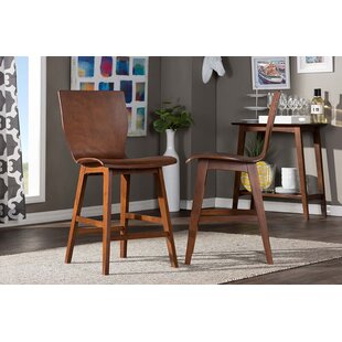 IHOME STUDIO Solid Wood 23.99'' Counter Stool (Set of 2)