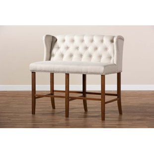 IHOME STUDIO Austin Polyester Upholstered Bench