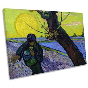 CANVAS GEEKS Vincent Van Gogh The Sower by Vincent Van Gogh - Wrapped Canvas Art Prints