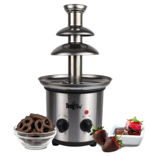 KOOLATRON EUROPE Total Chef 3 Tier Chocolate Fountain 680 g Capacity Electric Chocolate Fondue Machine