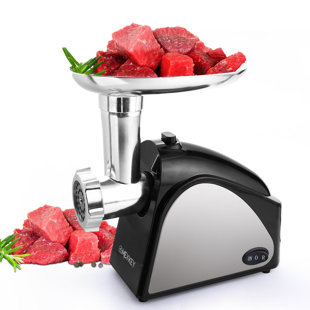 DREAMDWELL HOME 2000W Electric Meat Grinder with 3 Grinding Plates, Sausage Stuffing Tubes, Kubbe Kits, ETL Approve
