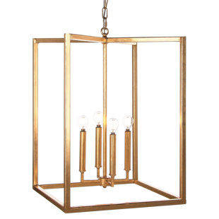 ELLAHOME Madison 4 - Light Lantern Rectangle Chandelier