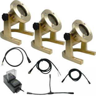 AQLIGHTING Low Voltage Metal Spotlight Pack (Set of 3)