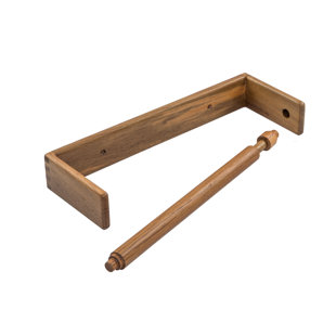REBRILLIANT Wood Wall / Under Cabinet Mounted Paper Towel Holder